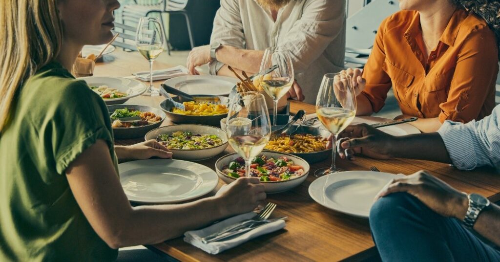 A Group Eating at a Restaurant | What To Look For in a Brunch Spot in Fayetteville, NC | Pierro's Italian Bistro